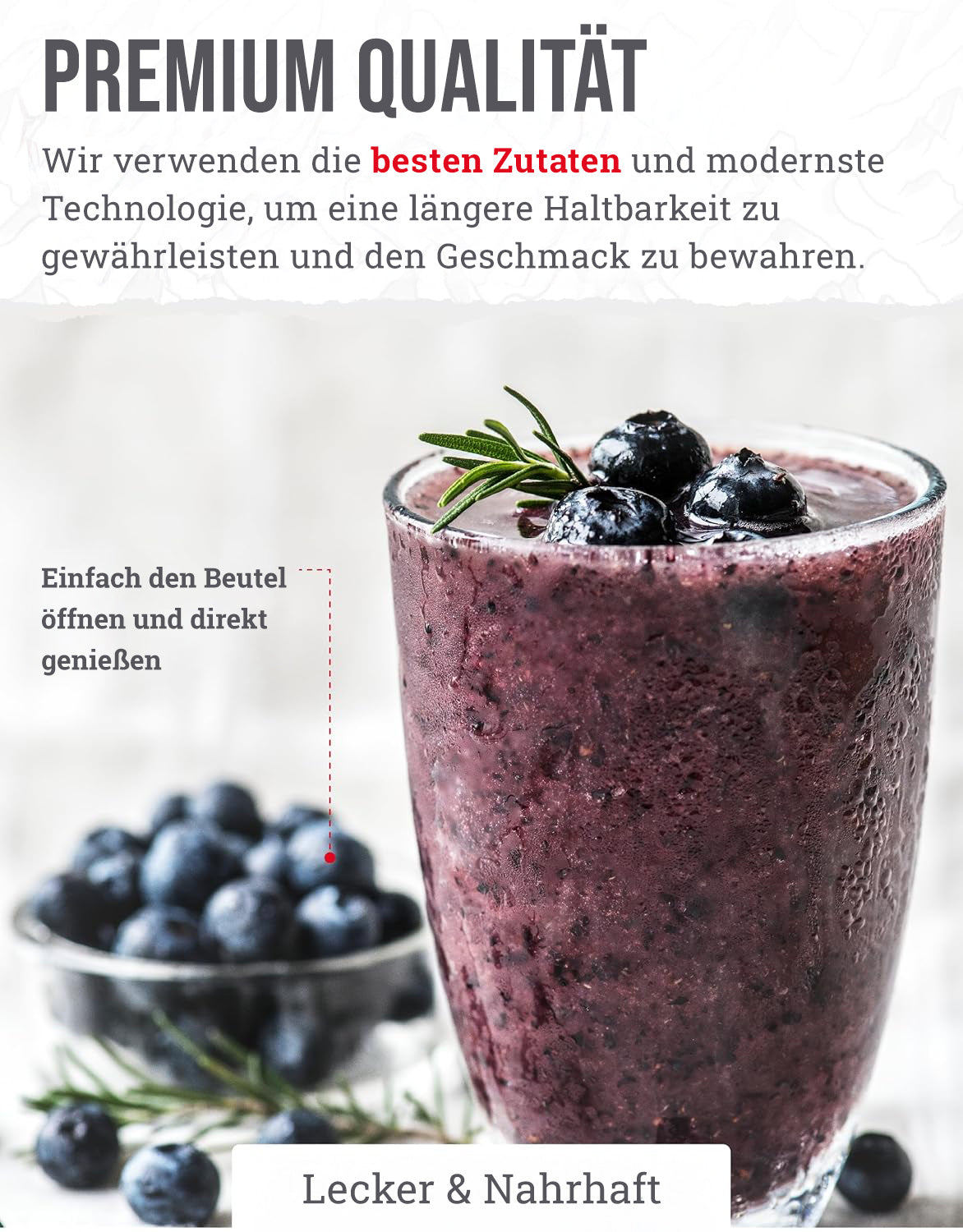 Eimer mit 120 Portionen gefriergetrockneten Früchten, bis zu 20 Jahre haltbar