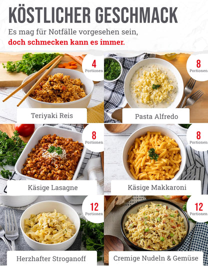 ReadyWise, 120 Portionen, Notration, Mittag- und Abendessen, Grab & Go Eimer, 13 Rezepte, Gefriergetrocknet, Langlebige Lebensmittelversorgung,Bis Zu 25 Jahre Haltbarkeit, Notfallnahrung, 14 Tage