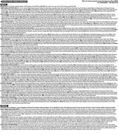 4320 Portionen im Vorratspaket für die langfristige Notversorgung mit Lebensmitteln